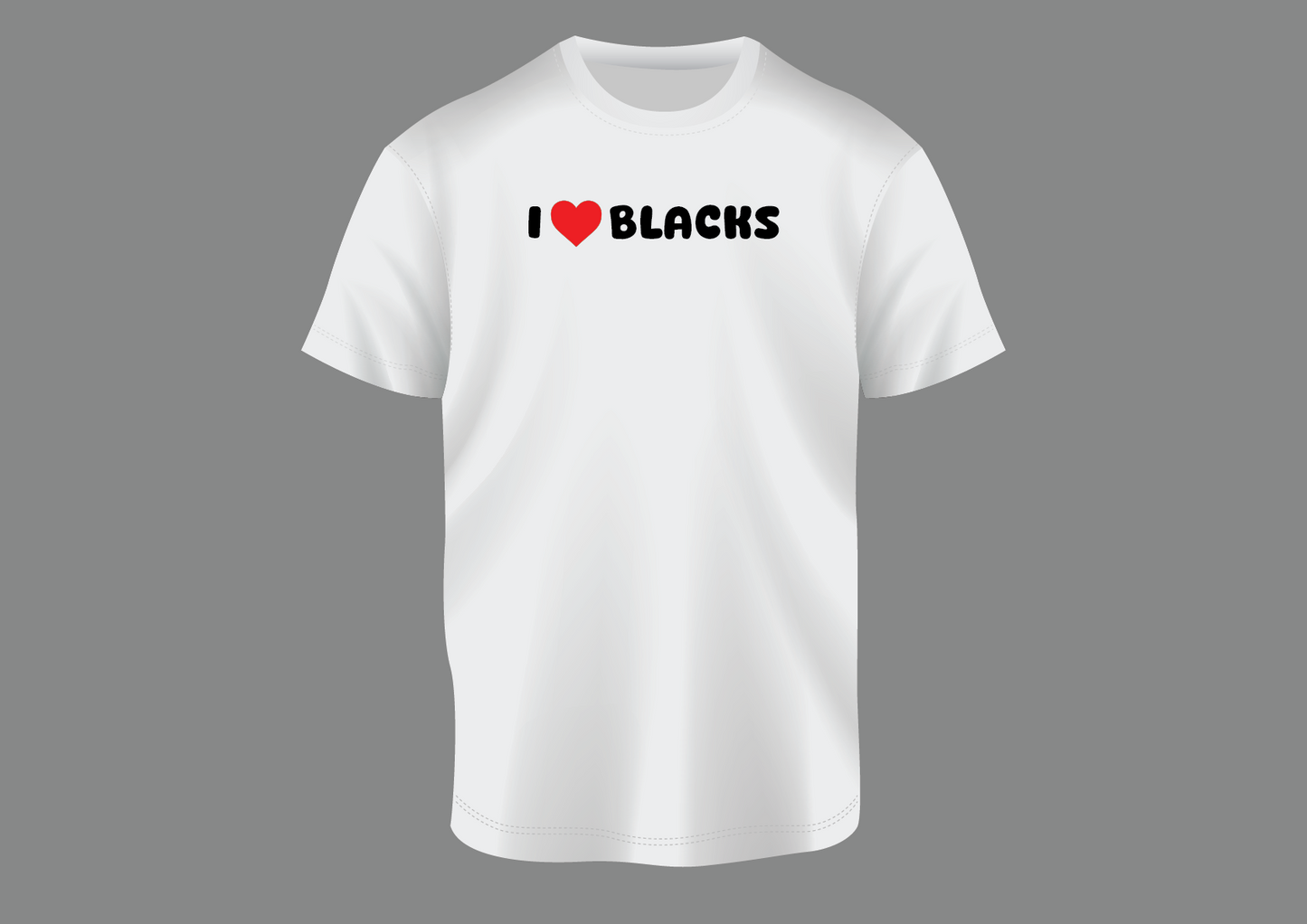 I love blacks, women's shirt