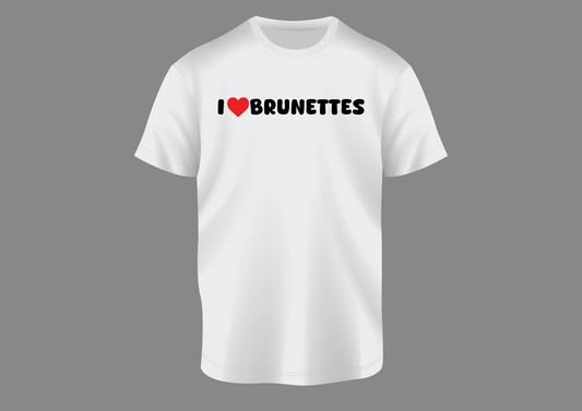 I love brunettes, Men's T-shirt