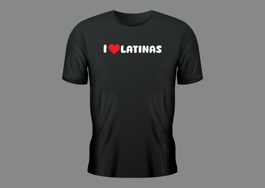 I love latinas, women's shirt